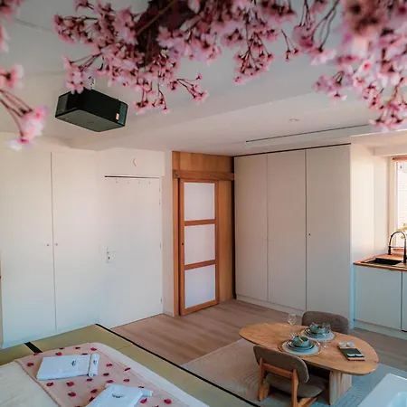 Nuit Romantique, Avec Jacuzzi Et Cinema Prive Au Design Japandi Apartment *